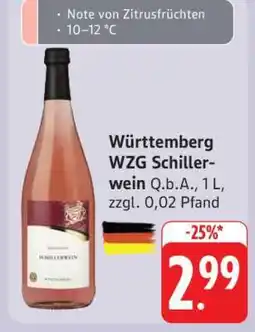 Edeka Württemberg WZG Schillerwein Angebot