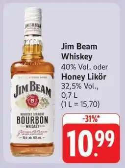 Edeka Jim Beam Whiskey / Honey Likör Angebot