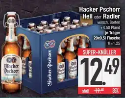 Edeka Hacker Pschorr Hell oder Radler Angebot