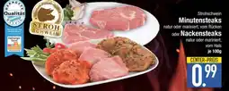 Edeka Strohschwein Minutesteaks oder Nackensteaks Angebot