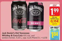Edeka Jack Daniel's Old Tennessee Whiskey & Coca Cola Angebot