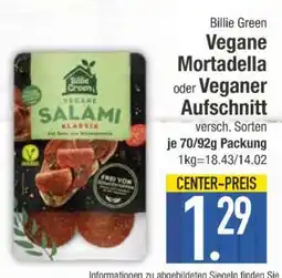 Edeka Billie Green Vegane Mortadella oder Veganer Aufschnitt Angebot