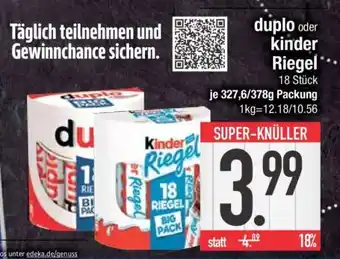 Edeka Duplo oder Kinder Riegel Angebot