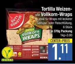 Edeka Tortilla Weizen- oder Vollkorn-Wraps Angebot