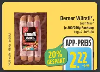 Edeka Berner Würstl Angebot