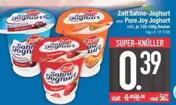 Edeka Zott Sahne-Joghurt oder Pure Joy Joghurt Angebot