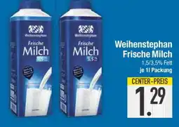Edeka Weihenstephan frische Milch Angebot