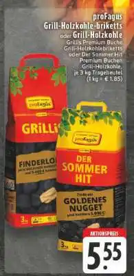 Edeka proFagus Grill-Holzkohle-briketts oder Grill-Holzkohle Angebot