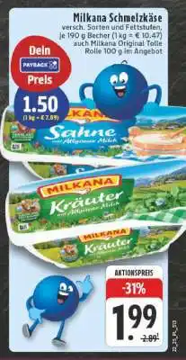 Edeka Milkana Schmelzkäse Angebot