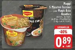 Edeka Maggi 5 Minuten Terrine oder Magic Asia Noodles Angebot