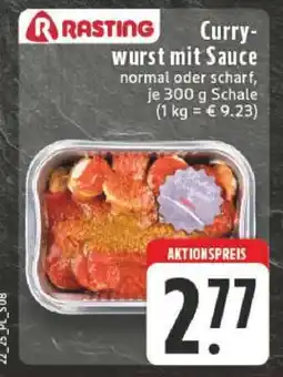 Edeka Rasting Currywurst mit Sauce Angebot