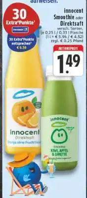 Edeka innocent Smoothie oder Direktsaft Angebot
