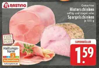Edeka Rasting Gekochter Hinterschinken Angebot