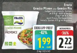 Edeka Frosta Gemüse Pfanne oder Gemüse Mix Angebot