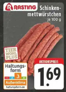 Edeka Rasting Schinkenmettwürstchen Angebot