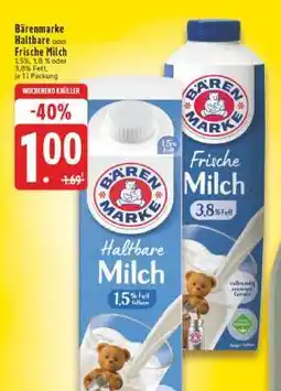Edeka Bärenmarke Haltbare oder Frische Milch Angebot