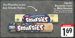 Edeka Smarties Riesenrolle Classic oder White Chocolate Angebot