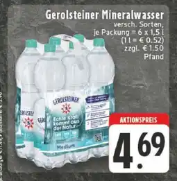 Edeka Gerolsteiner Mineralwasser Angebot