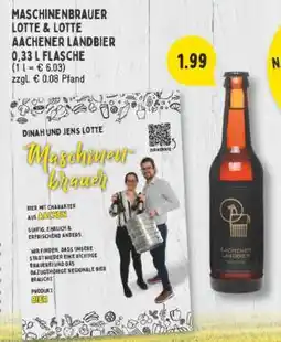 Edeka Maschinenbrauer Lotte & Lotte Aachener Landbier Angebot