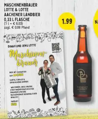 Edeka Maschinenbrauer Lotte & Lotte Aachener Landbier Angebot