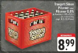Edeka Traugott Simon Pilsener oder Pilsener 0,0% Angebot