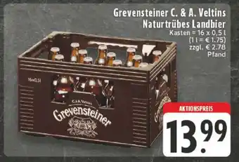 Edeka Grevensteiner C. & A. Veltins Naturtrübes Landbier Angebot