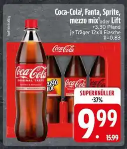 Edeka Coca-Cola, Fanta, Sprite, mezzo mix, Lift Angebot