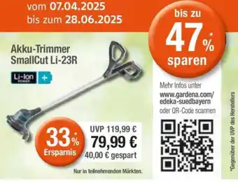 Edeka Akku-Trimmer SmallCut Li-23R Angebot