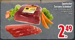 Edeka Spanischer Serrano-Schinken Angebot