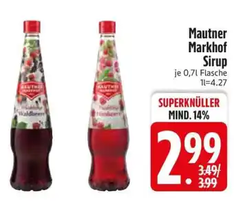 Edeka Mautner Markhof Sirup Angebot