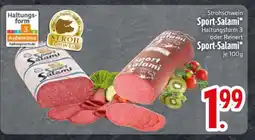 Edeka Strohschwein Sport-Salami Angebot