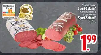Edeka Strohschwein Sport-Salami Angebot