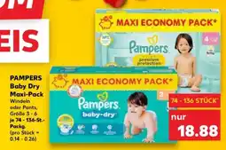 Kaufland Pampers baby-dry Maxi Pack Angebot