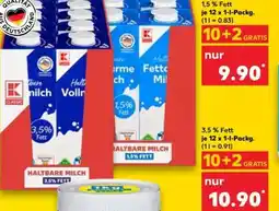 Kaufland Haltbare Milch 1,5% Fett Angebot