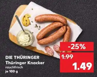 Kaufland DIE THÜRINGER Thüringer Knacker Angebot