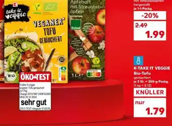 Kaufland K-TAKE IT VEGGIE Bio-Tofu geräuchert Angebot