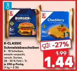 Kaufland K-CLASSIC Schmelzkäsescheiben Angebot