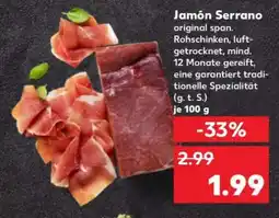 Kaufland Jamón Serrano Angebot