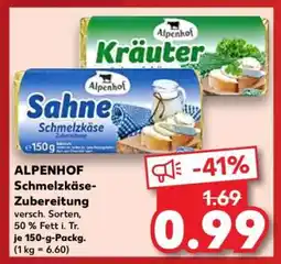Kaufland ALPENHOF Schmelzkäse-Zubereitung Angebot