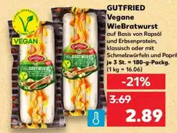 Kaufland GUTFRIED Vegane WieBratwurst Angebot