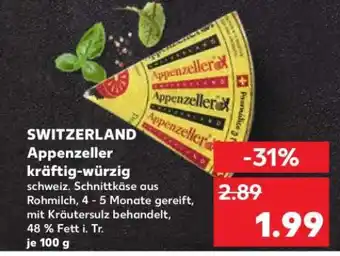 Kaufland Appenzeller kräftig-würzig Angebot