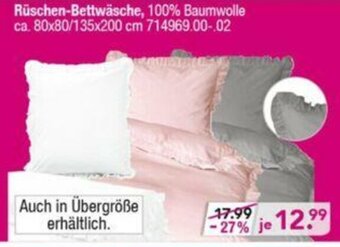 Möbel Boss Rüschen Bettwäsche Angebot