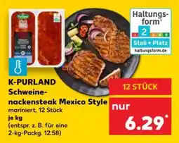 Kaufland K-PURLAND Schweinenackensteak Mexico Style Angebot