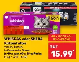 Kaufland WHISKAS oder SHEBA Katzenfutter Angebot
