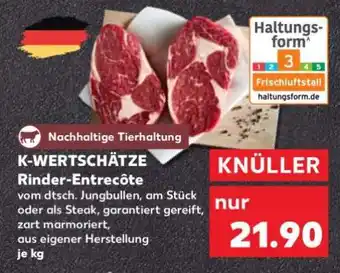 Kaufland K-WERTSCHÄTZE Rinder-Entrecôte Angebot