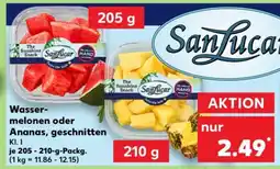 Kaufland Wassermelonen oder Ananas, geschnitten Angebot