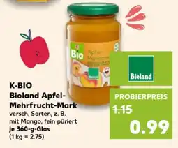Kaufland K-BIO Bioland Apfel-Mehrfrucht-Mark Angebot