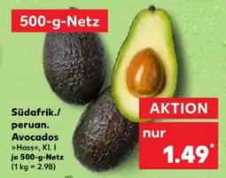 Kaufland Südafrik./peruan. Avocados Hass, Kl. I je 500-g-Netz Angebot