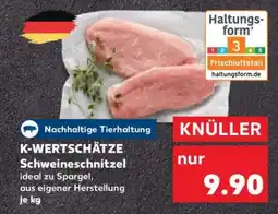 Kaufland K-WERTSCHÄTZE Schweineschnitzel Angebot