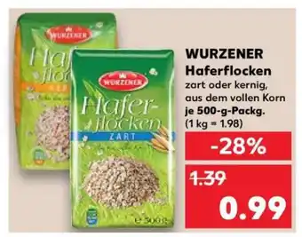 Kaufland WURZENER Haferflocken Angebot